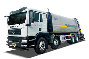 重汽前四后八前四压缩垃圾车